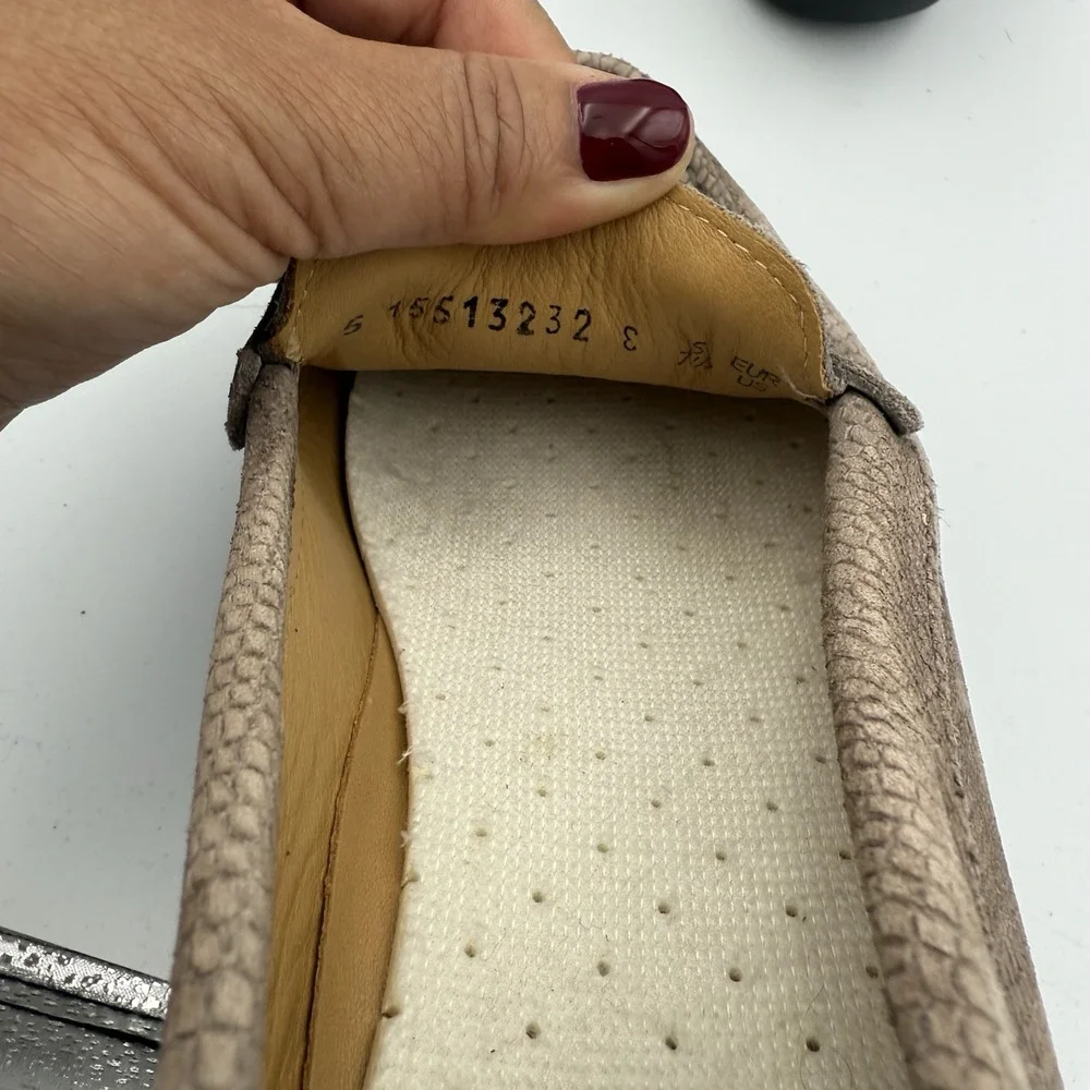 MEPHISTO Cool Air Suede Slip On‎ Loafers Comfort Taupe Tan Women's Size 7.5
